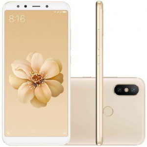 Smartphone Xiaomi Redmi MI A2 64GB Versão Global Desbloqueado Dourado