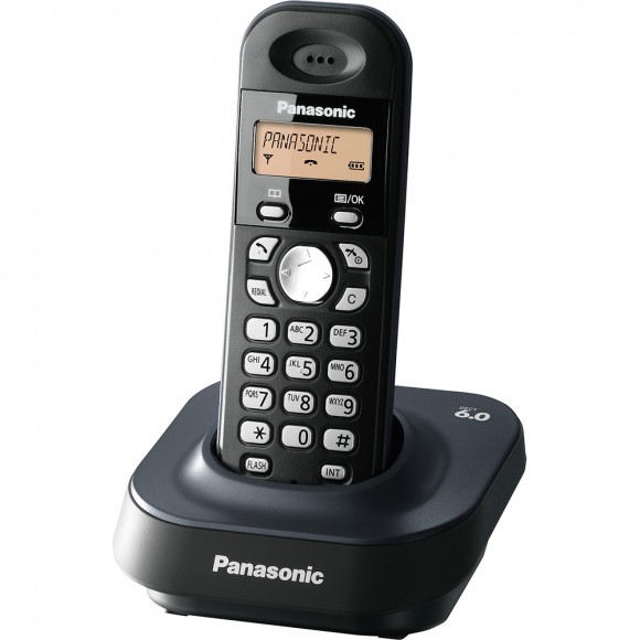 Telefone sem Fio Panasonic Preto Kx-Tg1381Lbh-Bk com Tecnologia DECT (1.9GHz) 