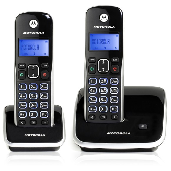 Telefone s/Fio DECT 6.0 c/ Identificador de Chamadas e Viva Voz + 1 Ramal AURI3500 MRD2 - Motorola