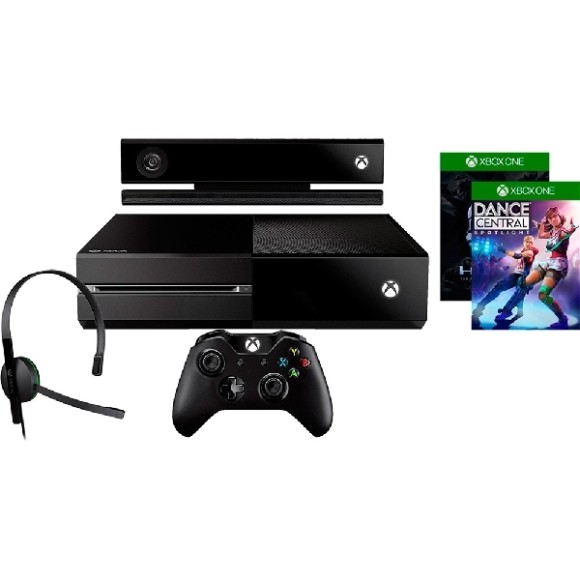 Xbox One 500GB + Kinect + 2 Jogos para Download + Controle sem Fio + Headset - Microsoft