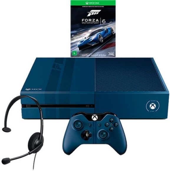Console Xbox One 1TB Edição Limitada + Game Forza 6 + Headset com Fio + Controle Wireless + Cabo HDMI
