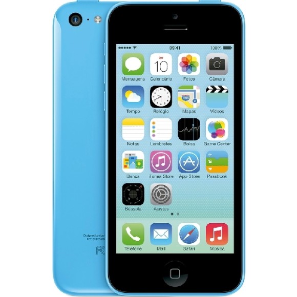 iPhone 5C 8GB Azul Desbloqueado iOS 8 4G Wi-Fi Câmera 8MP - Apple 
