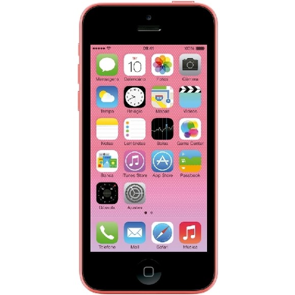 iPhone 5c 8GB Rosa Desbloqueado IOS 8 4G e Wi Fi Câmera 8MP - Apple 