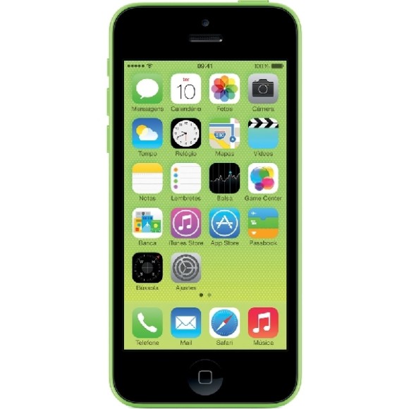iPhone 5C 8GB Verde Desbloqueado iOS 8 4G Wi-Fi Câmera 8MP - Apple 