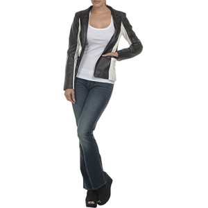 Blazer Couro Sintético Doc Dog Bicolor