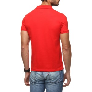 Polo Piquê Puramania Pequeno Bordado - Vermelho 