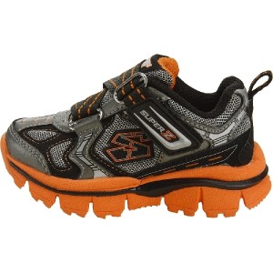 Tênis Skechers Extreme Flex - Cinza / Laranja / Preto - Tamanho 22